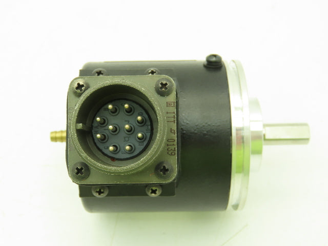 DRC Dynamics Research 25-S111-B16-2000T000 Rotary Encoder 3/8" Shaft 10-Pin