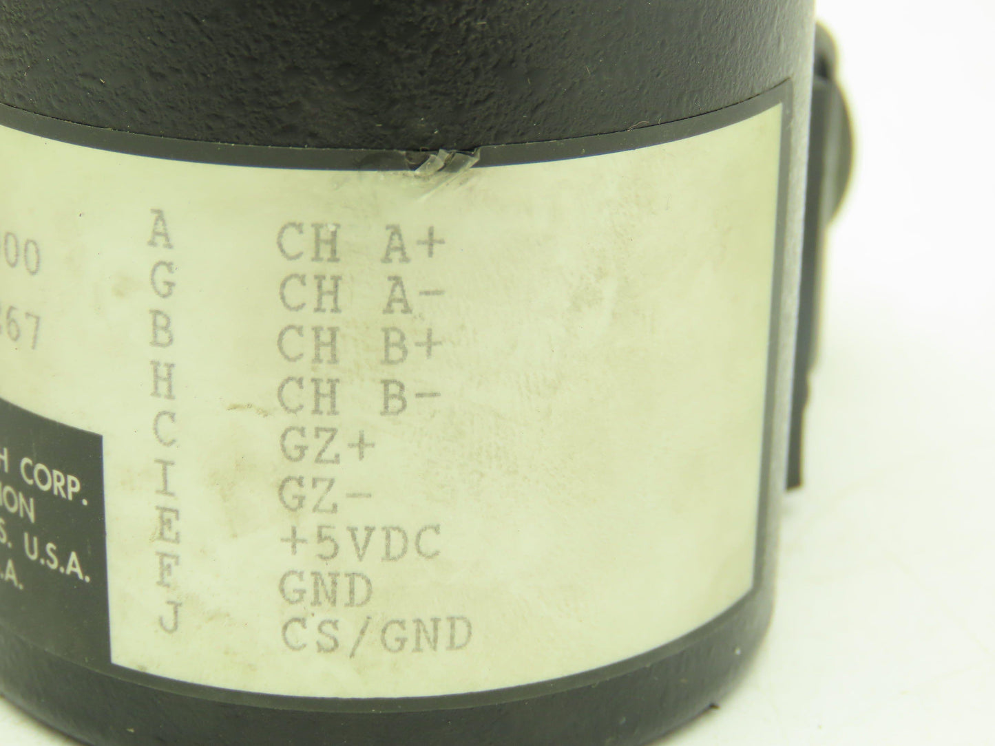 DRC Dynamics Research 25-S111-B16-1000T000 Rotary Encoder 3/8" Shaft 10-Pin