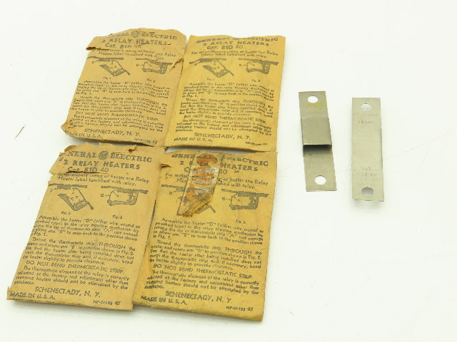 General Electric 81D40 GE Thermal Overload Unit Heater Element Lot of 10