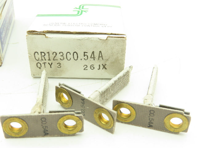 General Electric CR123C0.54A GE Thermal Overload Unit Heater Element Lot of 21