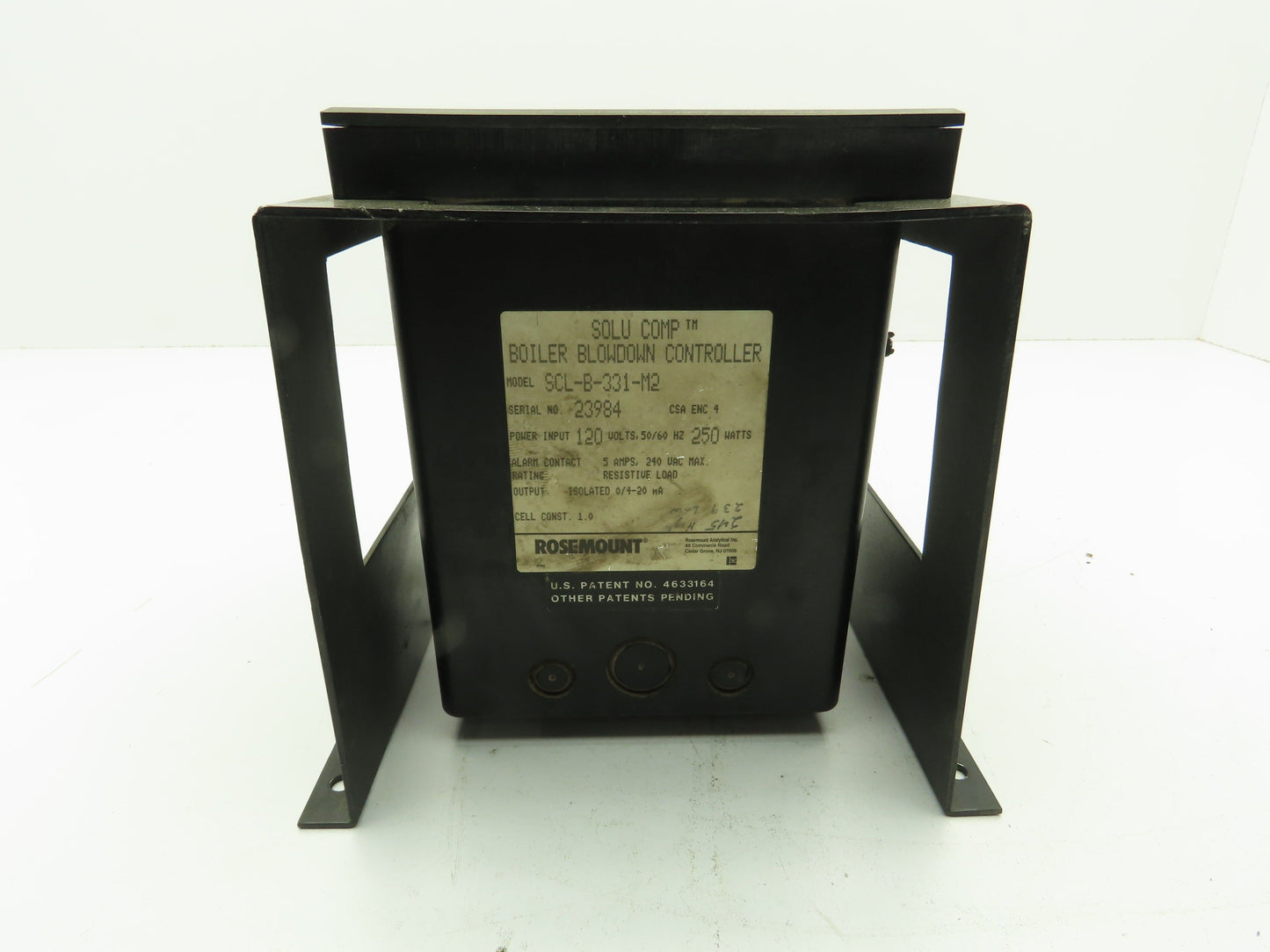 Rosemount SCL-B-331-M2 Analytical Solu-Comp Boiler Blowdown Controller 120V 250W