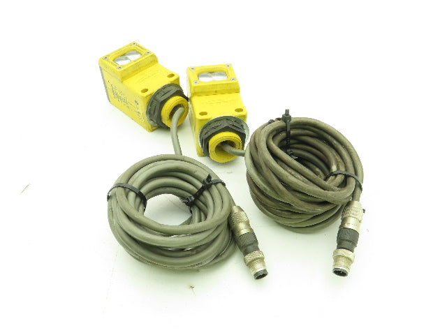 Banner Q45BB6DL Photoelectric Sensor Diffuse 1.8M 10-30VDC w/4-Pin Plug Lot of 2