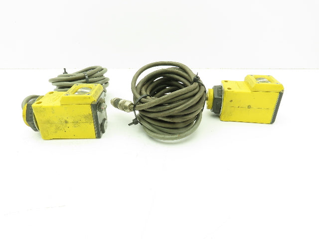 Banner Q45BB6DL Photoelectric Sensor Diffuse 1.8M 10-30VDC w/4-Pin Plug Lot of 2