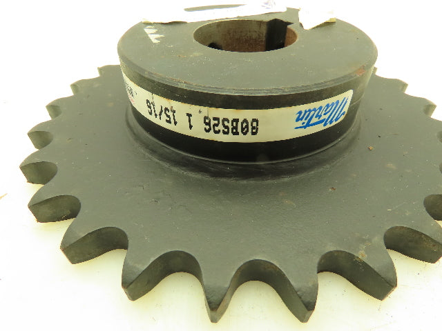 Martin 80BS26 1-15/16 #80 Roller Chain Sprocket 26 Teeth 1-15/16" Keyed Bore