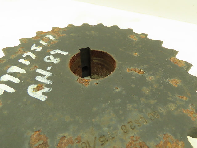 Martin 80BS26 1-15/16 #80 Roller Chain Sprocket 26 Teeth 1-15/16" Keyed Bore