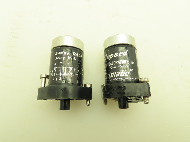 Clippard R445 Minimatic 4-Way Delay In & Out Valve Air Pneumatic Lot of 2