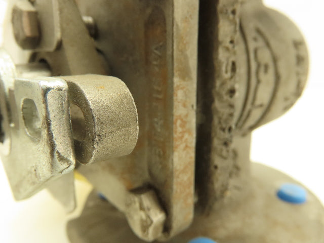 Durco G411 Stainless Chemical Plug Ball Valve 1-1/2" Flanged 150# Raised Face