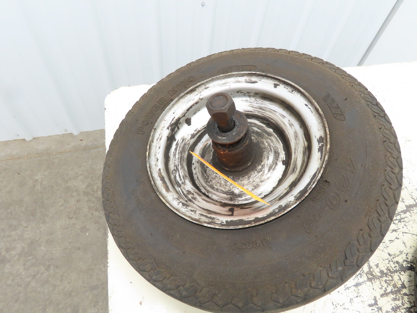 Set Of Wheels And Tires For a Taylor Dunn Stepsaver 3 Wheel Electric Cart Foam
