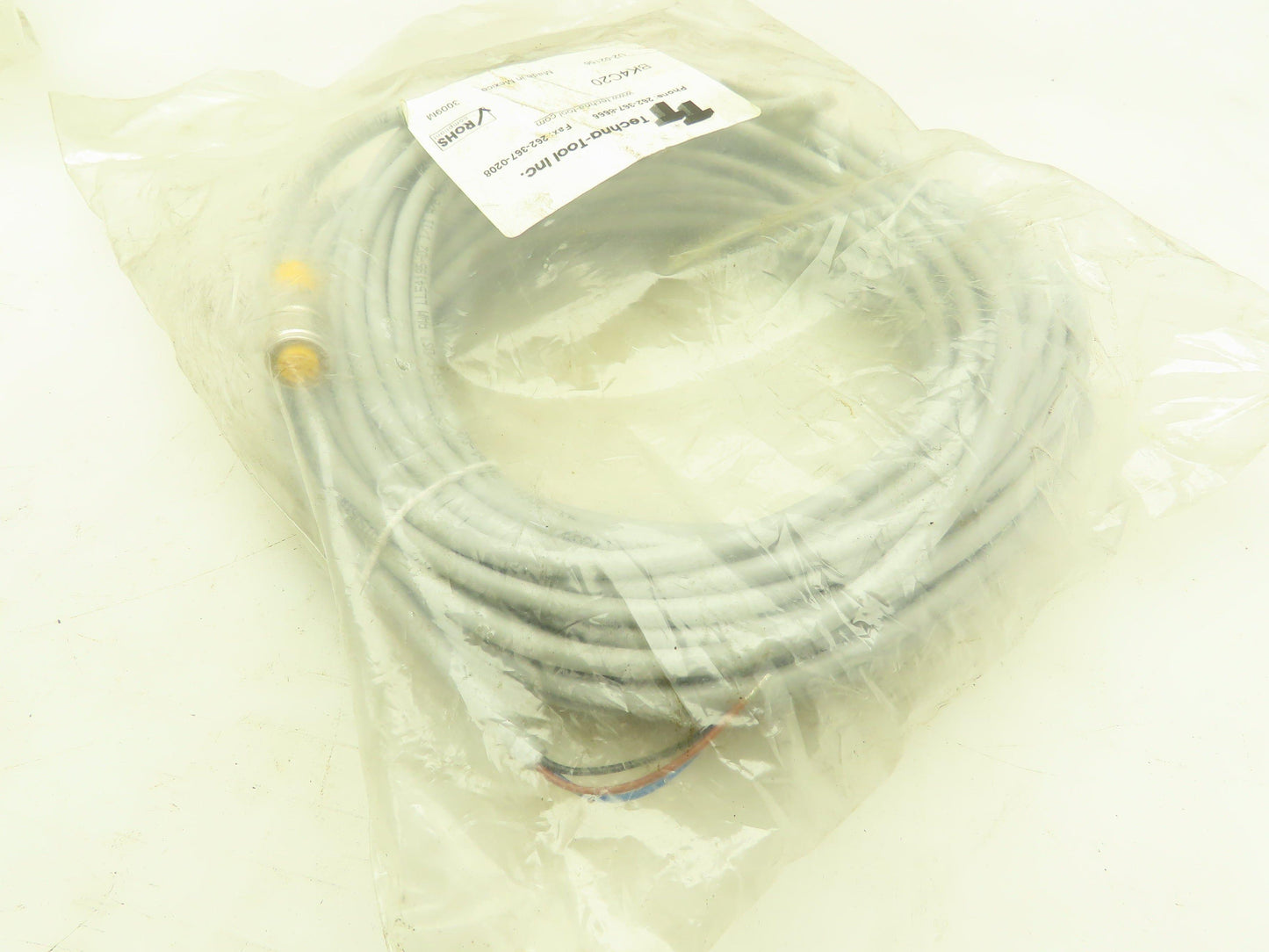 Techna-Tool Inc. BK4C20 Cordset Cable Lot of 2