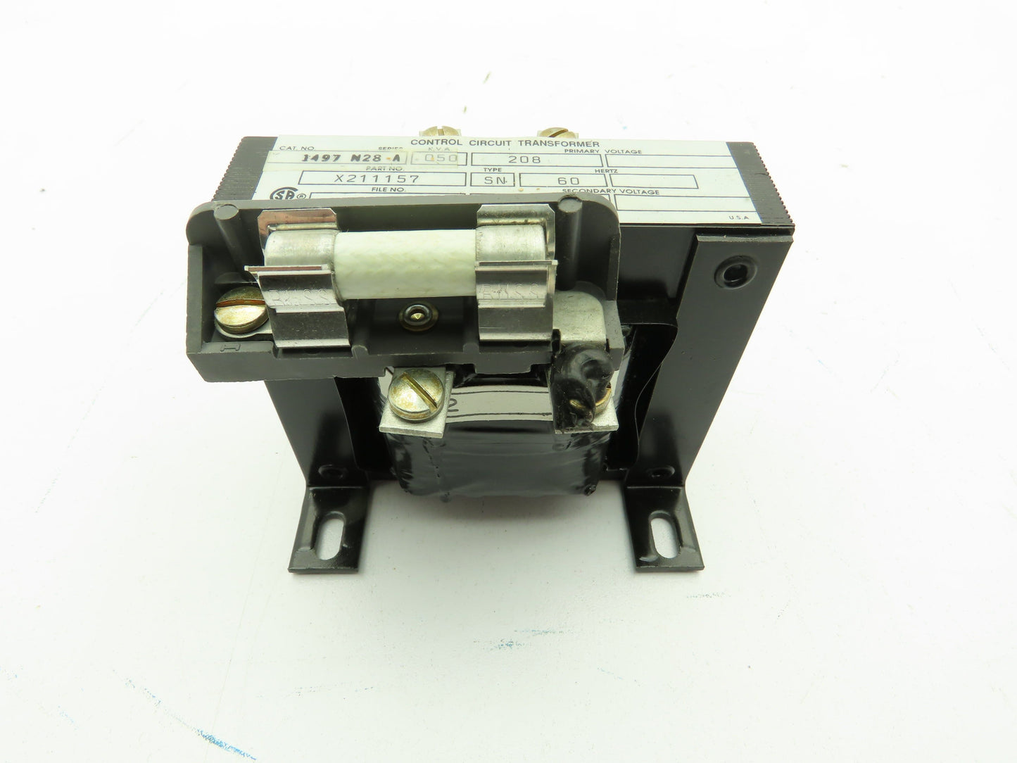 Allen Bradley 1497-N28 Ser A Control Circuit Transformer Pri 208 Sec 120 .050KVA