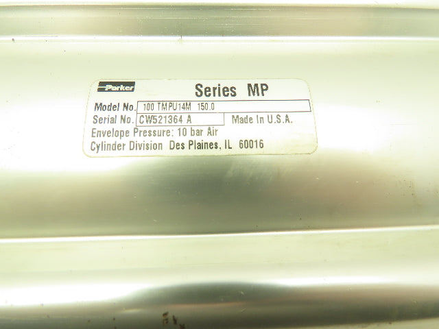 PARKER 100-TMPU14M-150.0 Pneumatic Double Acting Air Cylinder 100mm x 150mm