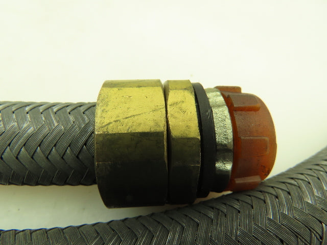 Neoflex Metal Flexible Wire Tube Conduit 1/2" Straight Connector Braided 48"