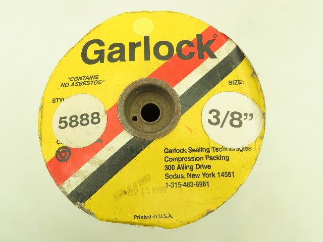 Garlock PTFE Yarn Compression Packing Lattice Braid Filament 3/8" 5888 Type 25'