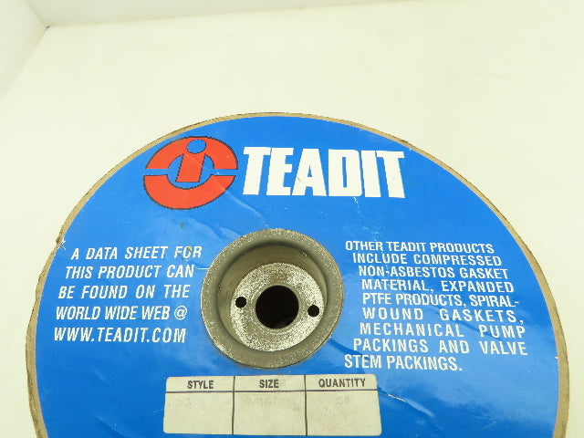 Teadit 2006 Braided Packing Gasket Seal 3/16 Sq White PTFE Yarn 46" 40"
