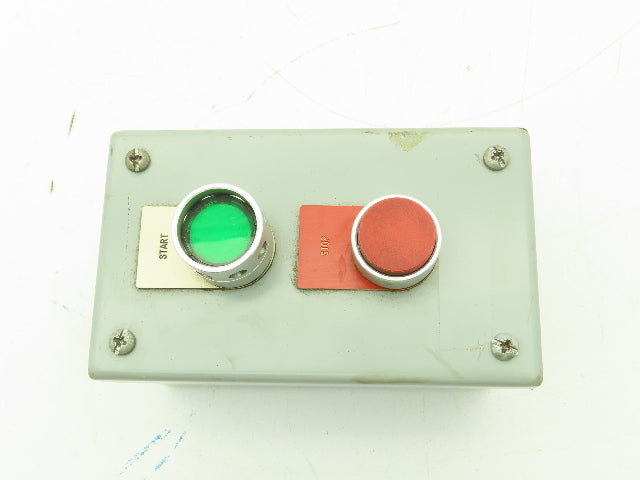 B-Line 2 Pushbutton Enclosure Control Station On/Off 800E Switch 3x3x6"