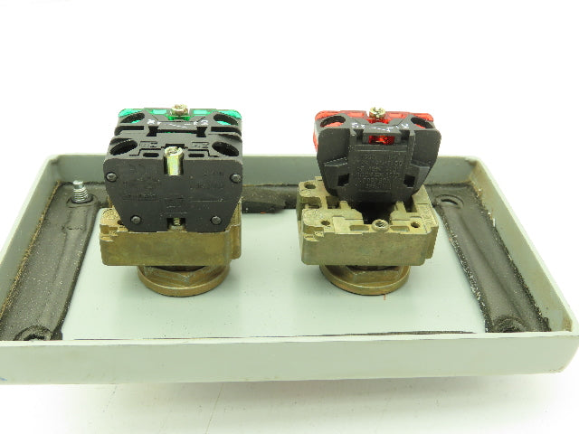 B-Line 2 Pushbutton Enclosure Control Station On/Off 800E Switch 3x3x6"