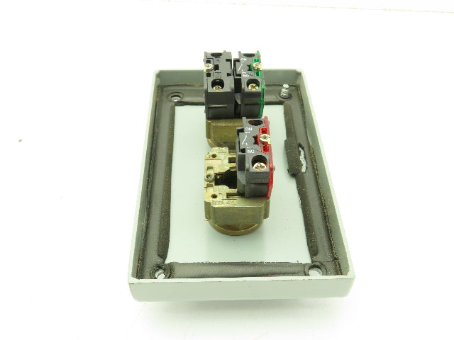 B-Line 2 Pushbutton Enclosure Control Station On/Off 800E Switch 3x3x6"