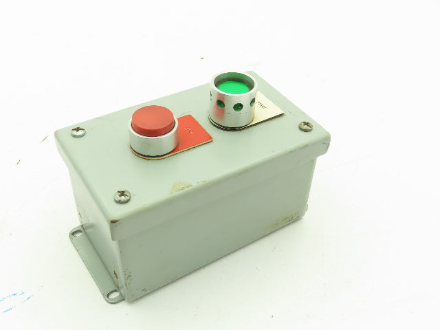 B-Line 2 Pushbutton Enclosure Control Station On/Off 800E Switch 3x3x6"