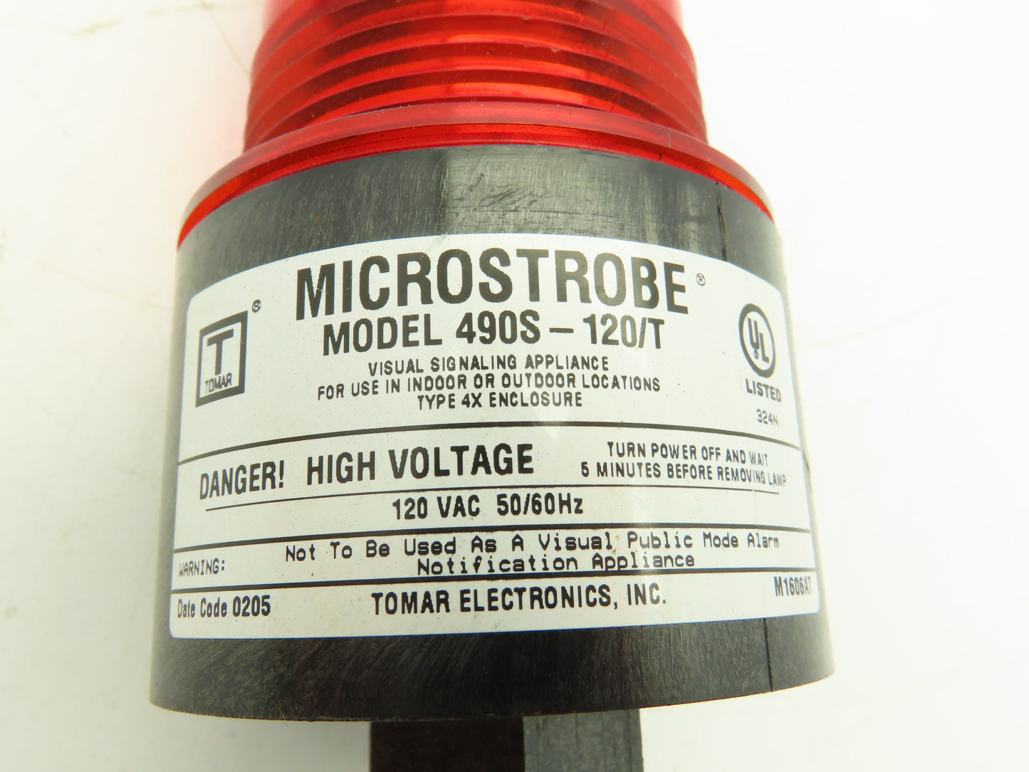 Tomar 490S-120/T Microstrobe RED Beacon Strobe Light Hazardous Location 120V