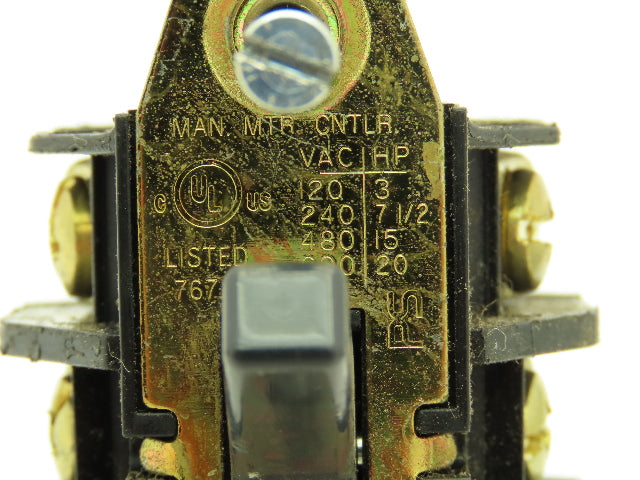 P&S 7843 Manual Motor Control Switch On/Off 40A 3-Pole 3Ph 120-600V Lot of 2
