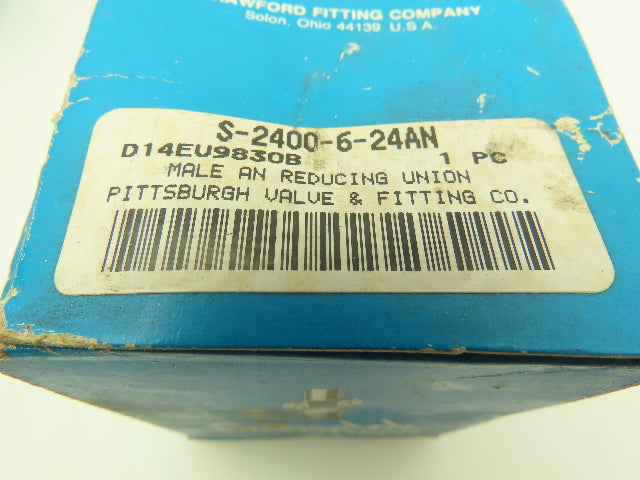 Swagelok S-2400-6-24AN Tube Fitting Male Connector 1-1/2x1-1/2" 37° JIC-24 Qty 4