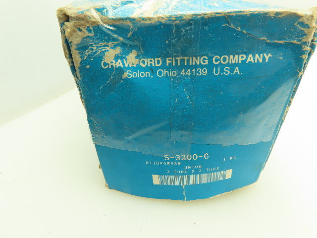 Swagelok S-3200-6 Straight Union Compression Fitting 2" x 2" Tube