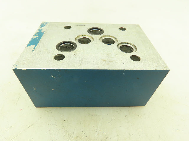 Daman 0895 Aluminum Manifold Sandwich Block SAE-4 LOT OF 2