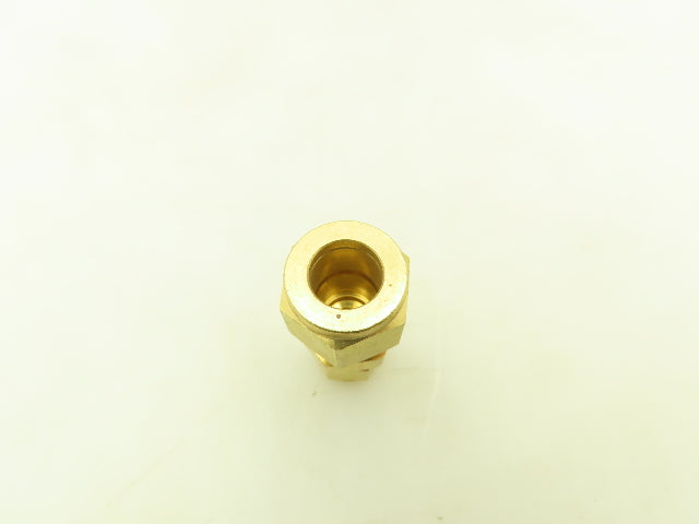 Parker 62C-8-6 Brass Compression Tube Fitting Reducer 1/2" x 3/8" Union 10pcs