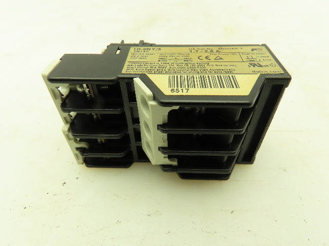Fuji Electric TR-0NY/3 TR-0NY 4NR0AK Overload Relay 1.7-2.6 A Amp Lot of 6