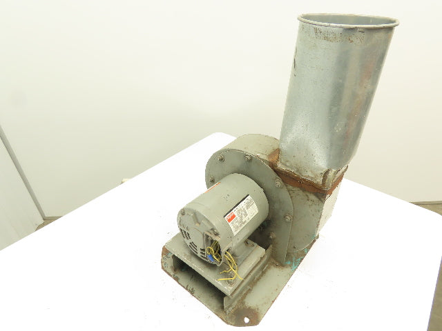 Dayton Electric Blower Fan 1 HP 3450 RPM 1 HP 4" Inlet 6.5" Outlet 10 Impeller
