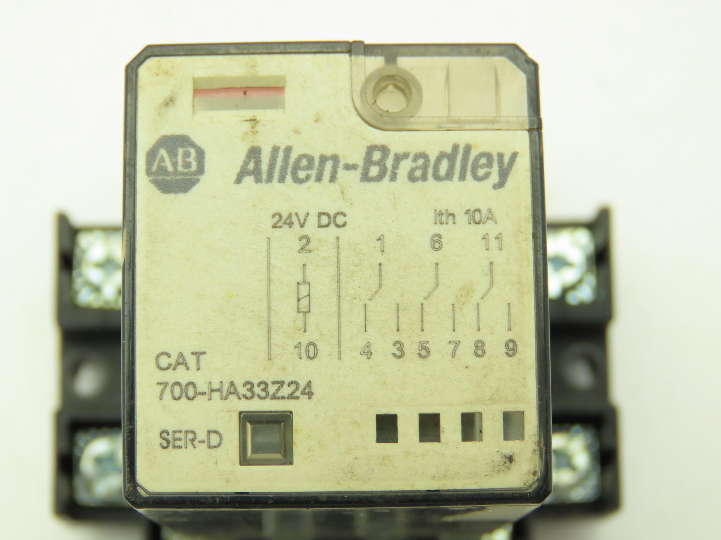 Allen Bradley 700-HA33Z24 Series C/D Relay w/ Base 10A 24VDC Lot of 15