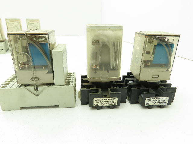 Allen Bradley 700-HA33Z24 Series C/D Relay w/ Base 10A 24VDC Lot of 15