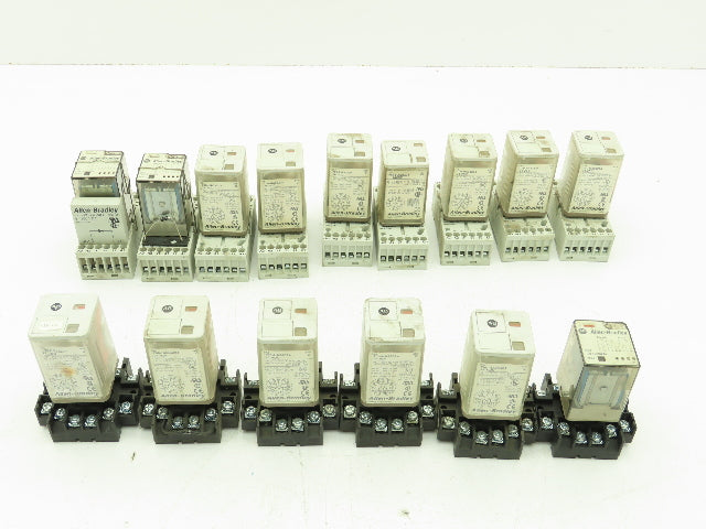 Allen Bradley 700-HA33Z24 Series C/D Relay w/ Base 10A 24VDC Lot of 15