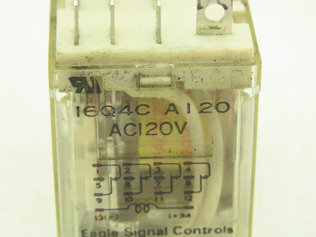 Eagle Signal 16Q4CA120 Socket Relay 10A 120V 14-Pin