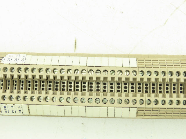 Weidmuller WDU4 26-10AWG 4mm 32A Terminal Blocks (89pcs) 32" DIN Rail