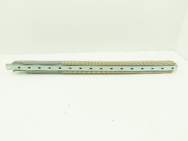 Weidmuller WDU4 26-10AWG 4mm 32A Terminal Blocks (89pcs) 32" DIN Rail