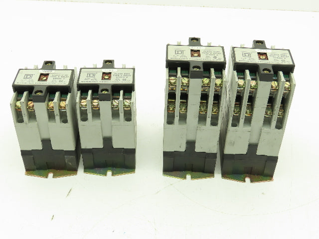 Square D Control Relay Eight/Four Pole Series A 600V 20A 240V Coil Lot of 4