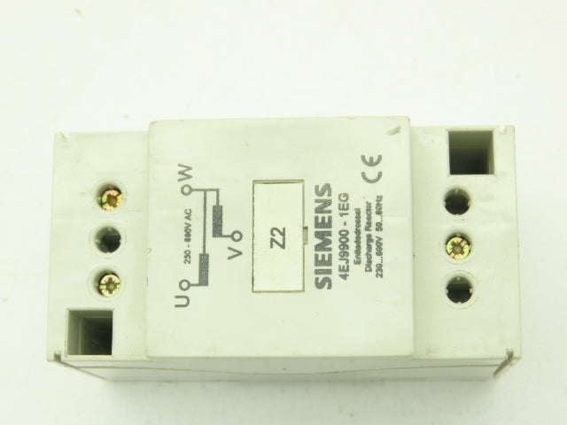 Siemens 4EJ9900-1EG Discharge Reactor 230-600V Din Mount