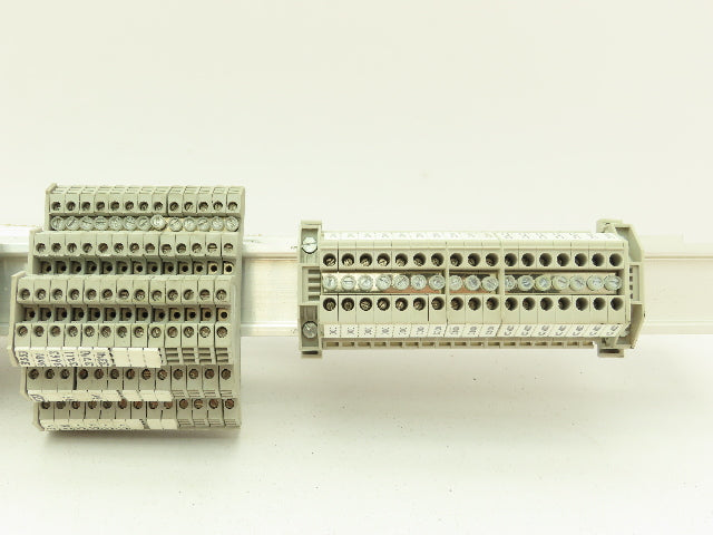 Allen Bradley 1492-HM1 Red Terminal Blocks (120pcs) 30A 600V 36" DIN Rail