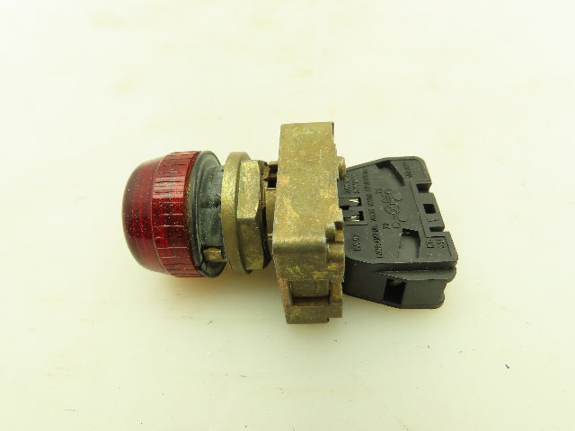 Allen Bradley 800EP-PL4 Optically Enhanced Red Pilot Light 28V Lot of 4