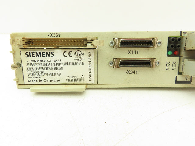 Siemens 6SN1118-0DJ21-0AA1 Simodrive Drive Board Module Card Version A
