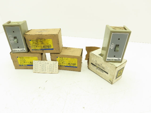 Square D 2510FG5 FHP Manual Starter Switch 2P 115/277VAC NEMA 1 Lot of 4