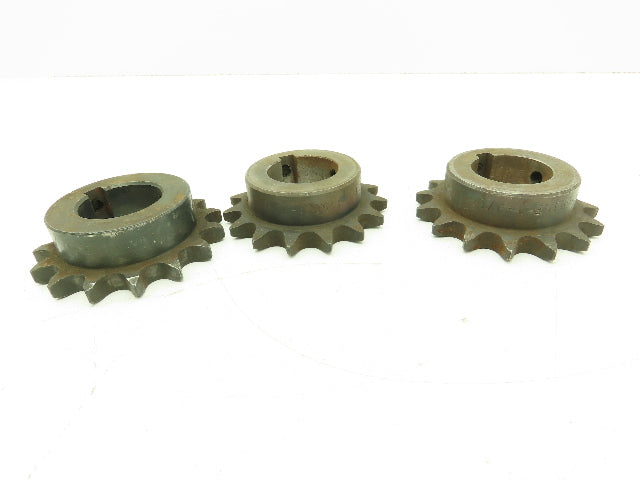 Tsubaki H50B15F #50 Roller Chain Sprocket 15T 5/8P 1-3/8" Bore Lot Of 3