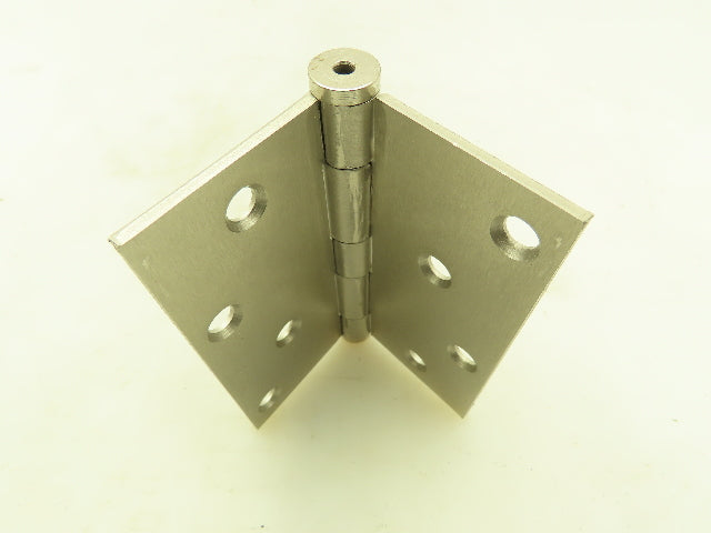 Butt Hinge 4.5X4.5" Satin Nickel Finish Mortise Mounting Square Corner Lot of 9