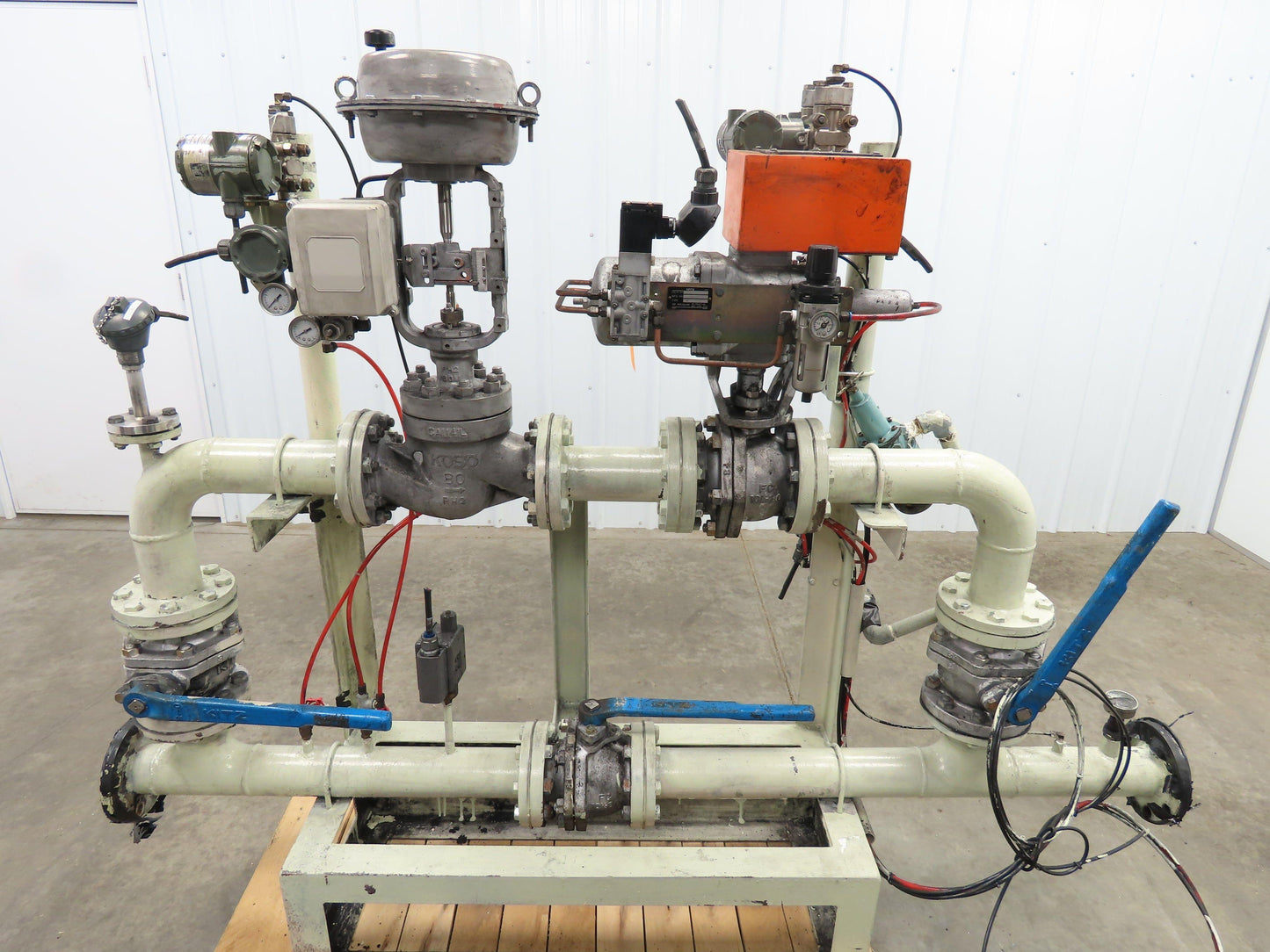 3" Flanged Pipe, Valve Control Station, Process Piping Bypass Valve