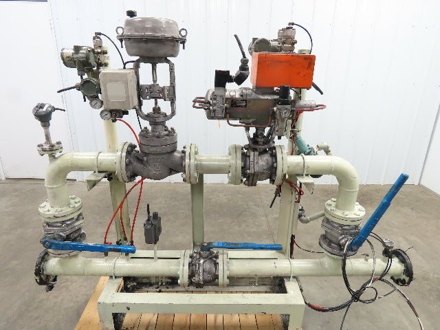 3" Flanged Pipe, Valve Control Station, Process Piping Bypass Valve