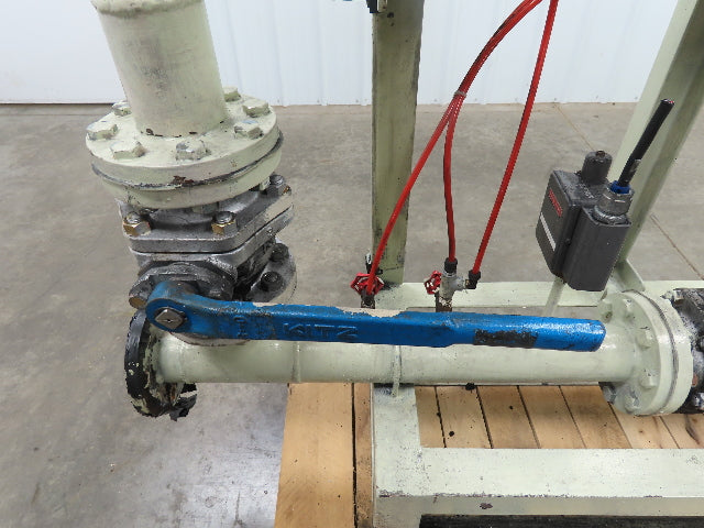 3" Flanged Pipe, Valve Control Station, Process Piping Bypass Valve