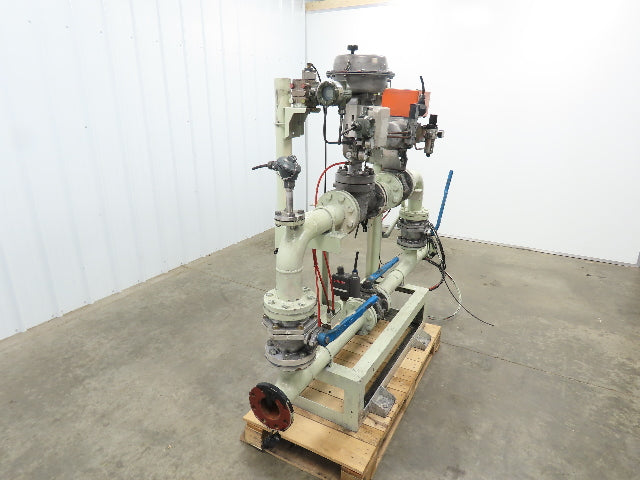 3" Flanged Pipe, Valve Control Station, Process Piping Bypass Valve