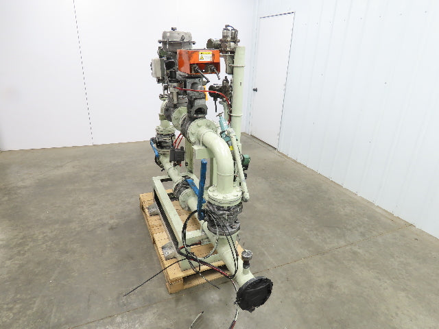 3" Flanged Pipe, Valve Control Station, Process Piping Bypass Valve