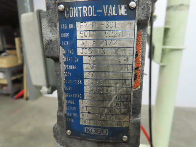 3" Flanged Pipe, Valve Control Station, Process Piping Bypass Valve